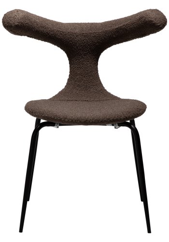 DANFORM Bull spisebordsstol - Major brun RPES bouclé stof og sort stl