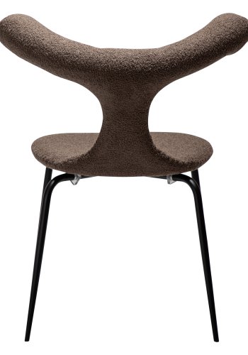 DANFORM Bull spisebordsstol - Major brun RPES bouclé stof og sort stl