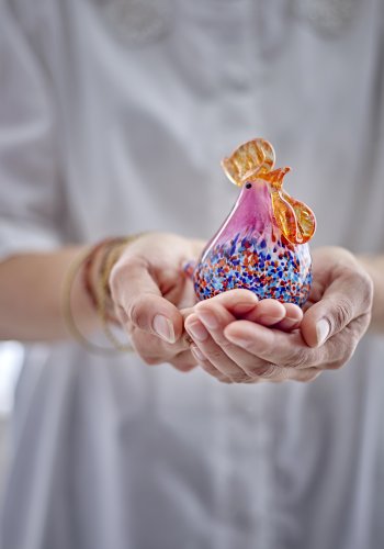 CREATIVE COLLECTION Livie Deko, Pink, Glas