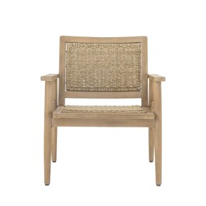 BLOOMINGVILLE Sorrento udendrs loungestol, m. armln - natur polyrattan og natur akacietr