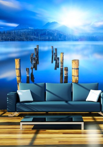 ARTGEIST fototapet - Moments of solitude, udsigt over badebro (flere strrelser)