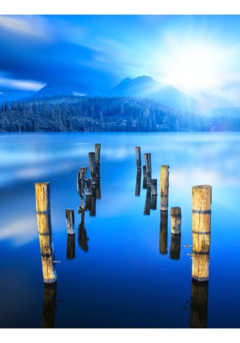 ARTGEIST fototapet - Moments of solitude, udsigt over badebro (flere strrelser)