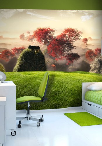 ARTGEIST - Fototapet af et gammelt slot omgivet af smukke omgivelser - Flere strrelser