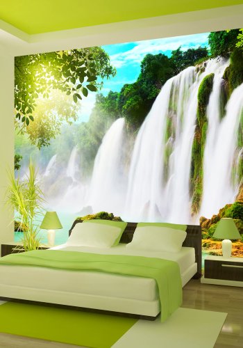 ARTGEIST - Fototapet med udsigt til et smukt vandfald - Flere strrelser