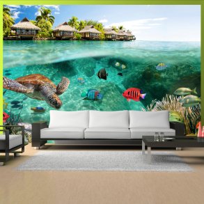 ARTGEIST - Fototapet med dyrelivet under vandet p Maldiverne - Flere strrelser