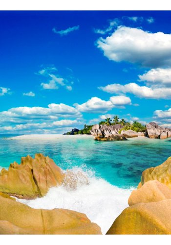 ARTGEIST - Fototapet af en de sandstrand under sommerens sol - Flere strrelser