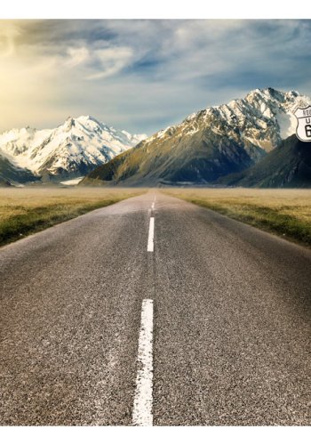 ARTGEIST - Fototapet af omgivelserne omkring den ikoniske Route 66 - Flere strrelser