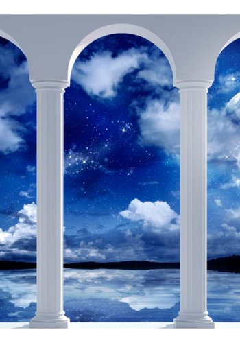 ARTGEIST fototapet - Night in Greece, smuk nat i Grkenland