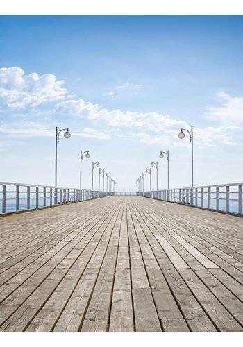 ARTGEIST fototapet - On the pier, udsigt over bro (flere strrelser)