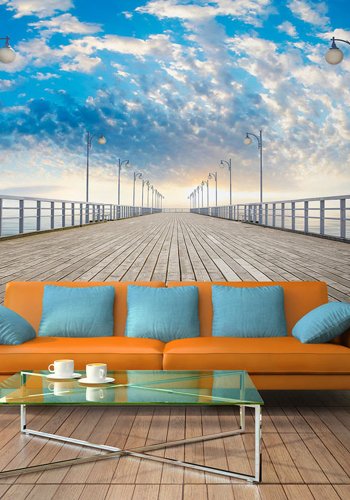 ARTGEIST fototapet - The  pier, udsigt over bro (flere strrelser)