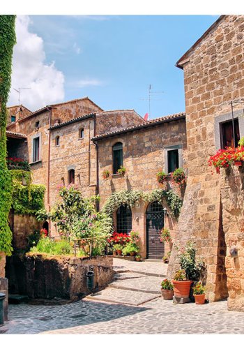 ARTGEIST fototapet - Tuscan alley, dyllisk sommer i Toscana