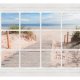 ARTGEIST fototapet - Window & beach, strand gennem vindue (flere strrelser)