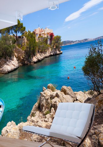 ARTGEIST - Fototapet med udsigt til hav og klipper - Flere strrelser