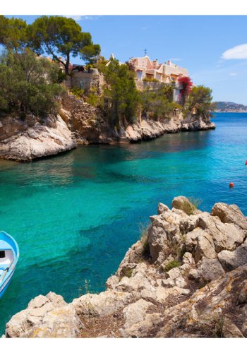 ARTGEIST - Fototapet med udsigt til hav og klipper - Flere strrelser