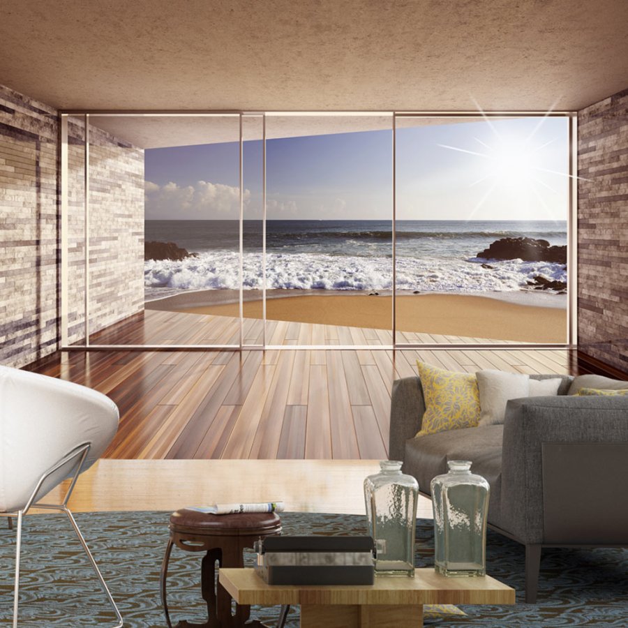 ARTGEIST fototapet - Meeting at the Sea, udsigt ud over hav (flere strrelser)