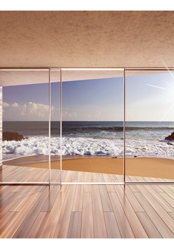 ARTGEIST fototapet - Meeting at the Sea, udsigt ud over hav (flere strrelser)