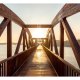 ARTGEIST fototapet - Bridge of the Sun, smuk bro med sol (flere strrelser)