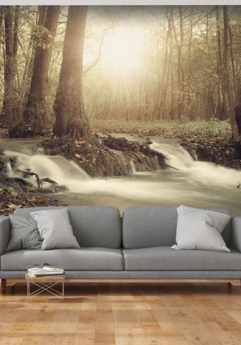 ARTGEIST fototapet - Forest Cascade, lille smukt vandfald