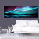 ARTGEIST Blue Ribbons - Nordlys i bl og lilla nuancer trykt p lrred - Flere strrelser