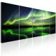 ARTGEIST Green Sky I - Nordlys i grnne nuancer trykt p lrred - Flere strrelser