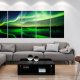 ARTGEIST Green Sky I - Nordlys i grnne nuancer trykt p lrred - Flere strrelser