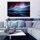 ARTGEIST Night Light - Nordlys i bl og rde nuancer trykt p lrred - Flere strrelser