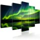 ARTGEIST Beautiful Glow II - Nordlys i grnne nuancer trykt p lrred - Flere strrelser