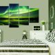 ARTGEIST Beautiful Glow II - Nordlys i grnne nuancer trykt p lrred - Flere strrelser