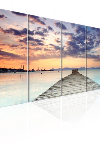 ARTGEIST Pier on the Caribbean I - Billede fra mole i Caribien trykt p lrred - Flere strrelser