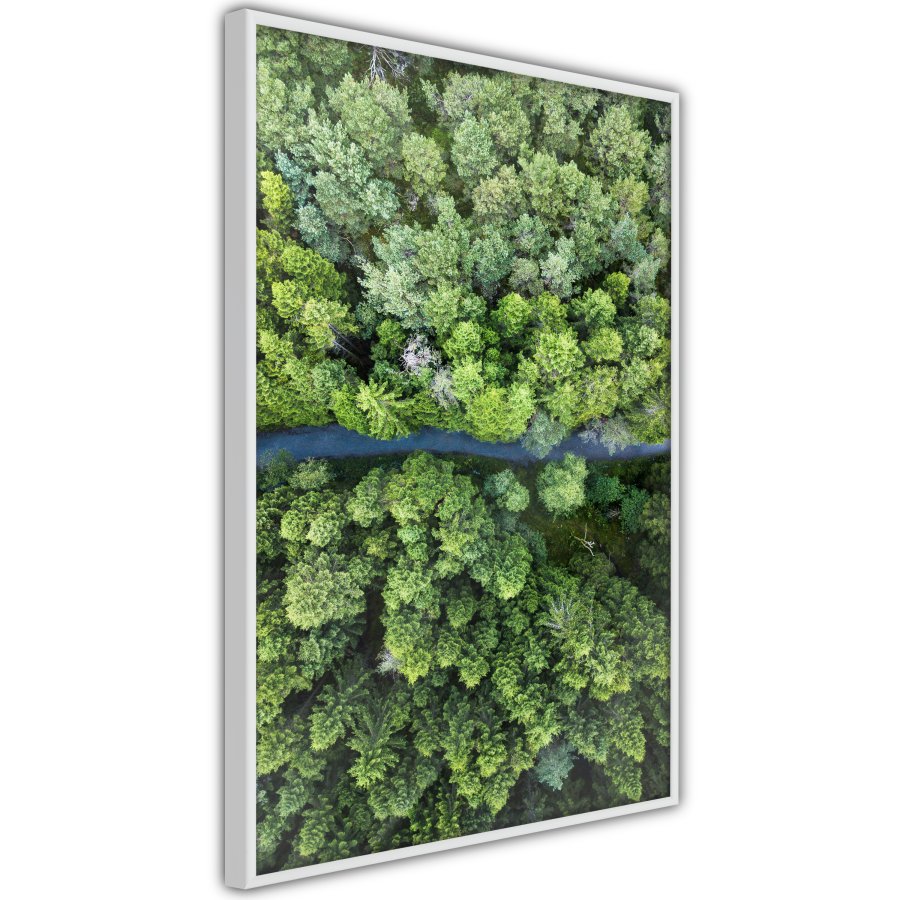 ARTGEIST Plakat med ramme - Forest from a Bird's Eye View