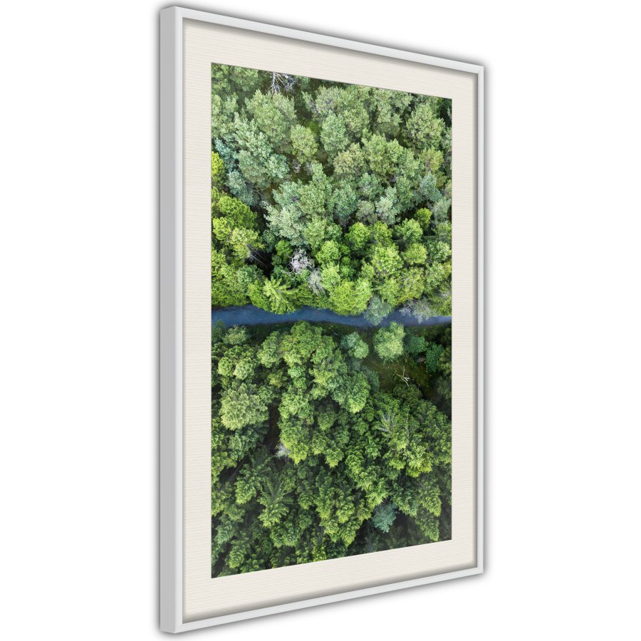 ARTGEIST Plakat med ramme - Forest from a Bird's Eye View