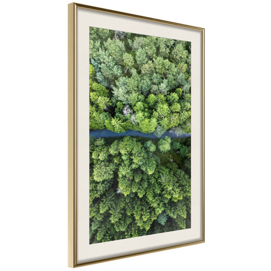ARTGEIST Plakat med ramme - Forest from a Bird's Eye View