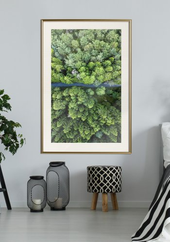 ARTGEIST Plakat med ramme - Forest from a Bird's Eye View