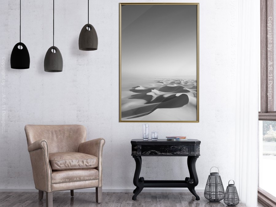 ARTGEIST Plakat med ramme - Ocean of Sand I