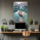 ARTGEIST Plakat med ramme - Lake in a Mountain Valley
