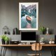 ARTGEIST Plakat med ramme - Lake in a Mountain Valley