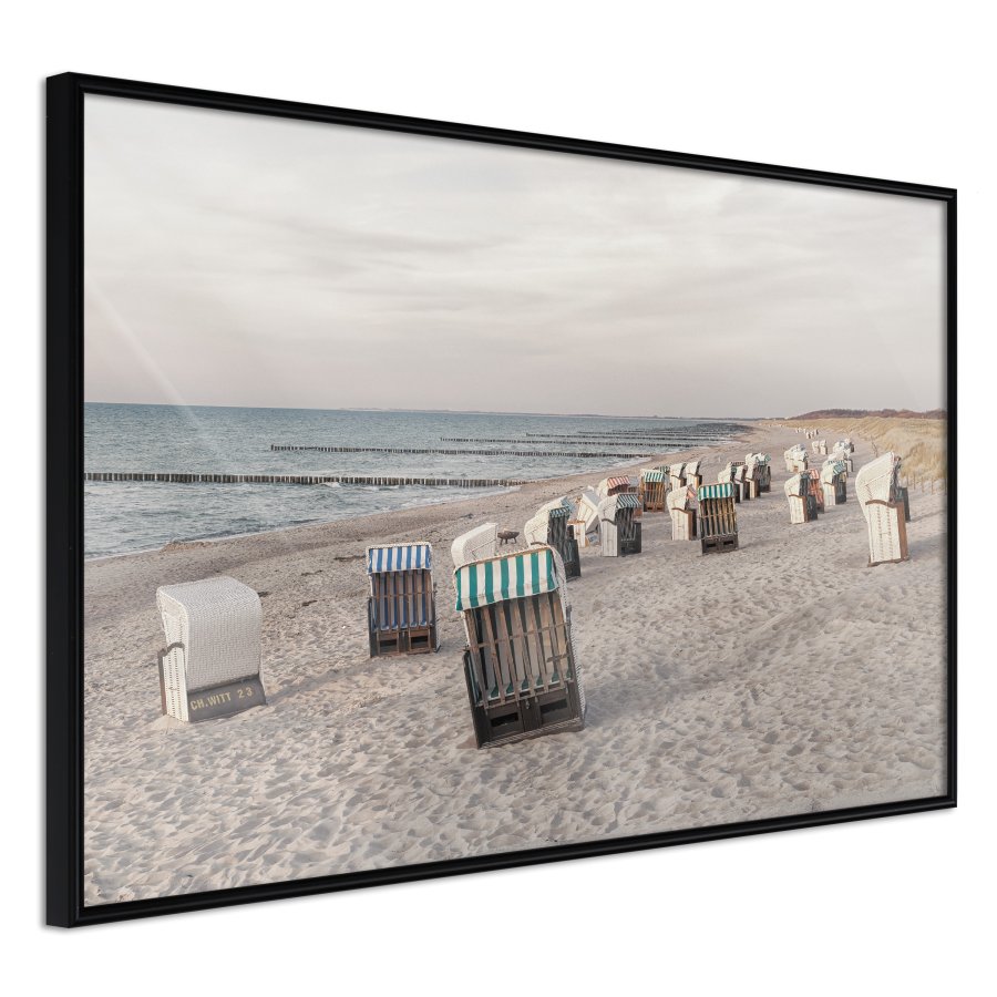 ARTGEIST Plakat med ramme - Baltic Beach Chairs