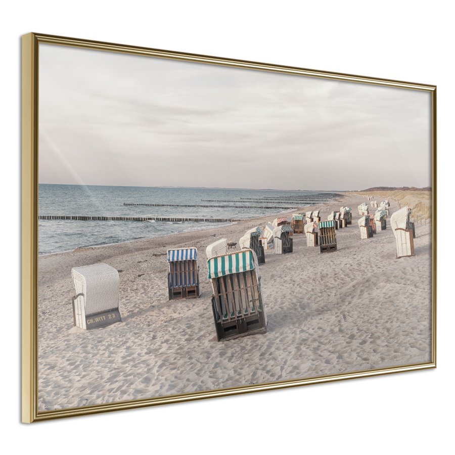 ARTGEIST Plakat med ramme - Baltic Beach Chairs