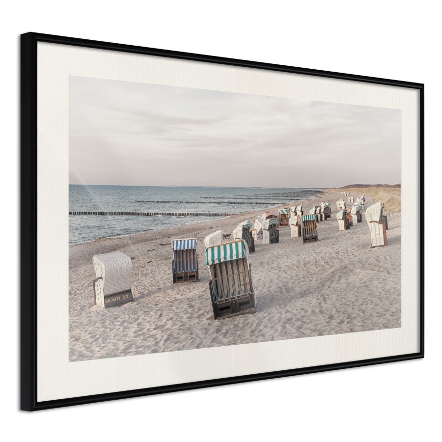 ARTGEIST Plakat med ramme - Baltic Beach Chairs