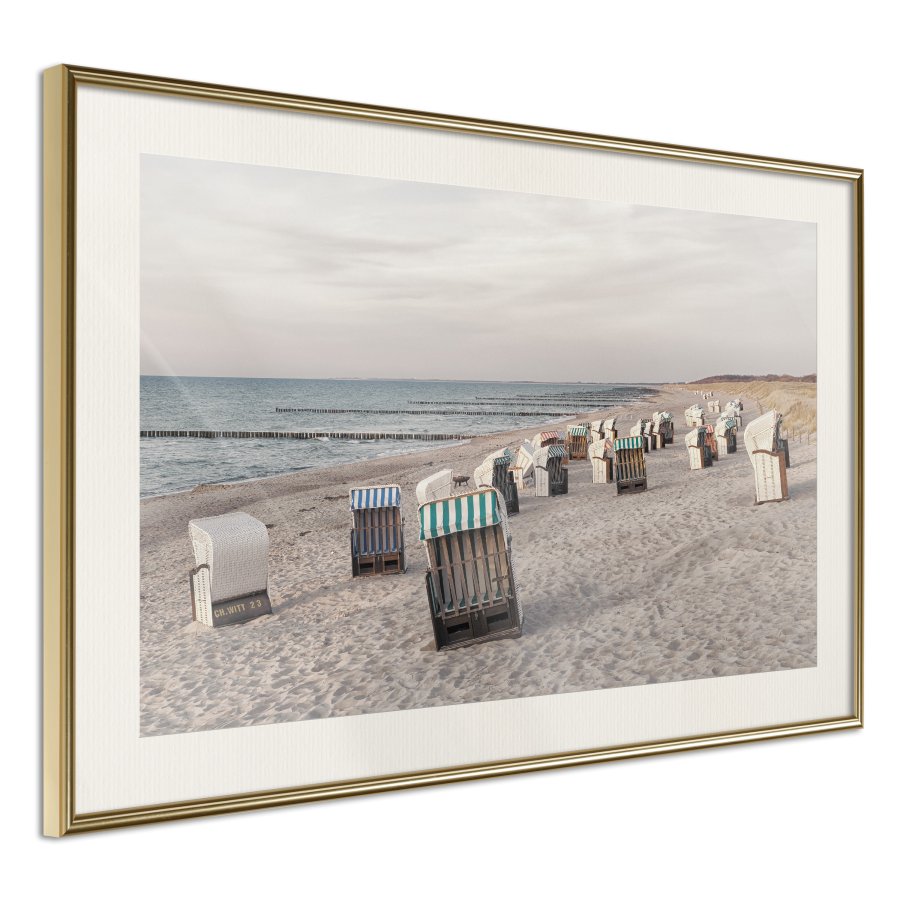ARTGEIST Plakat med ramme - Baltic Beach Chairs