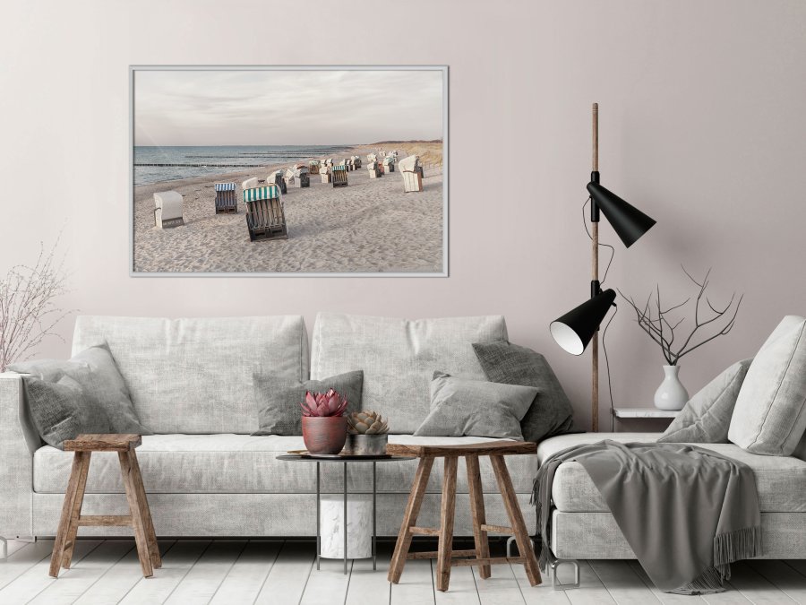 ARTGEIST Plakat med ramme - Baltic Beach Chairs
