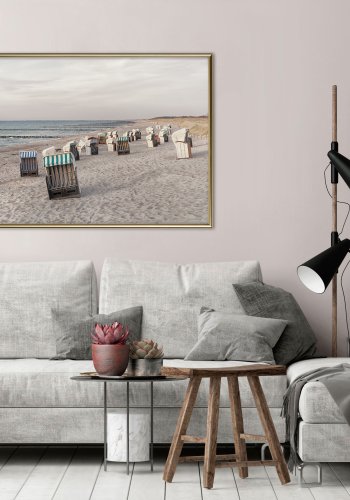 ARTGEIST Plakat med ramme - Baltic Beach Chairs