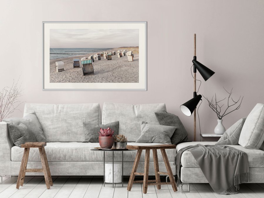 ARTGEIST Plakat med ramme - Baltic Beach Chairs