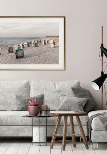 ARTGEIST Plakat med ramme - Baltic Beach Chairs