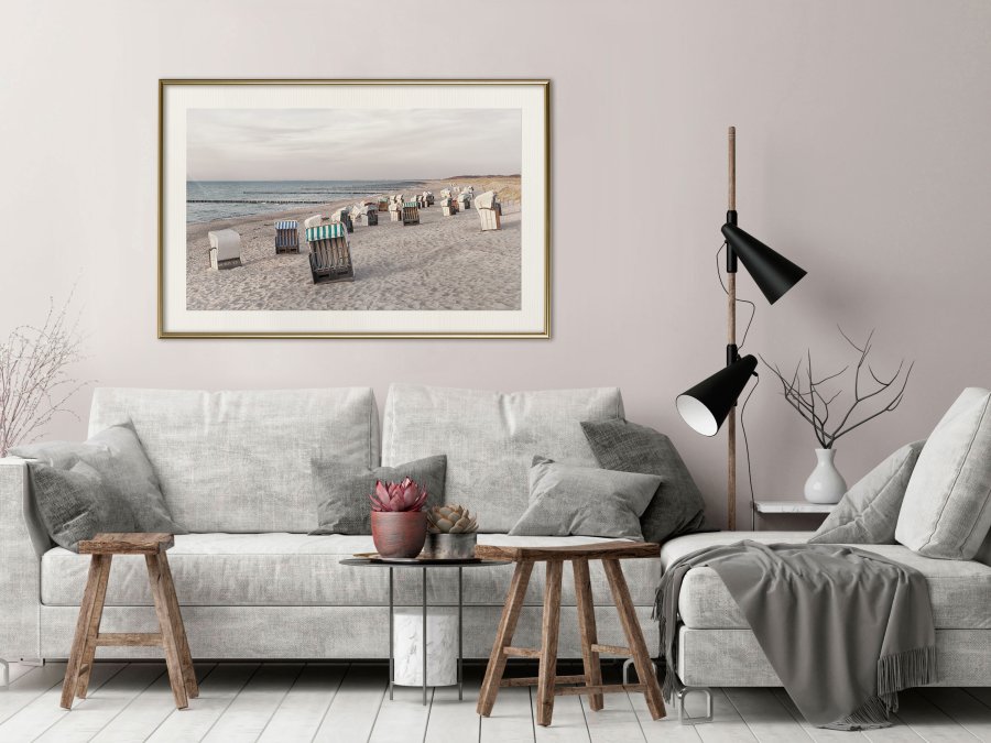 ARTGEIST Plakat med ramme - Baltic Beach Chairs
