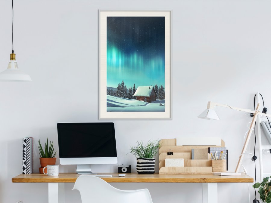 ARTGEIST Plakat med ramme - Evening in the Iceland
