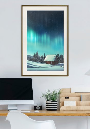 ARTGEIST Plakat med ramme - Evening in the Iceland