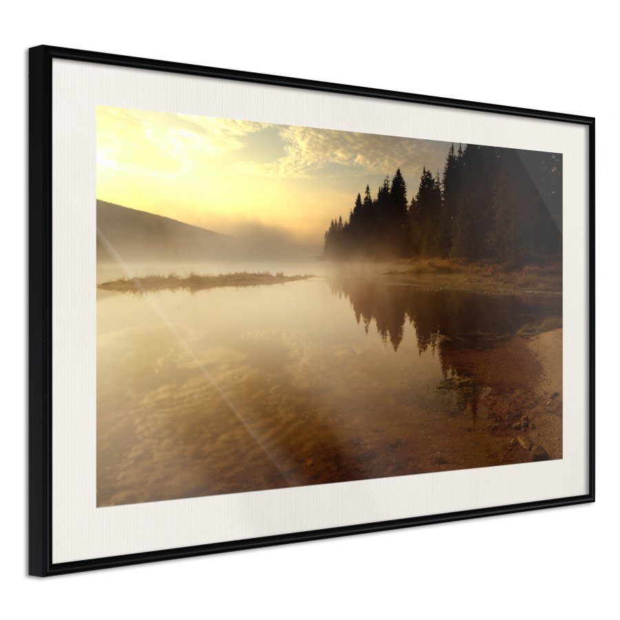 ARTGEIST Plakat med ramme - Fog Over the Water