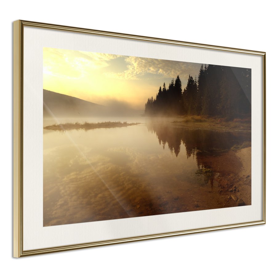 ARTGEIST Plakat med ramme - Fog Over the Water