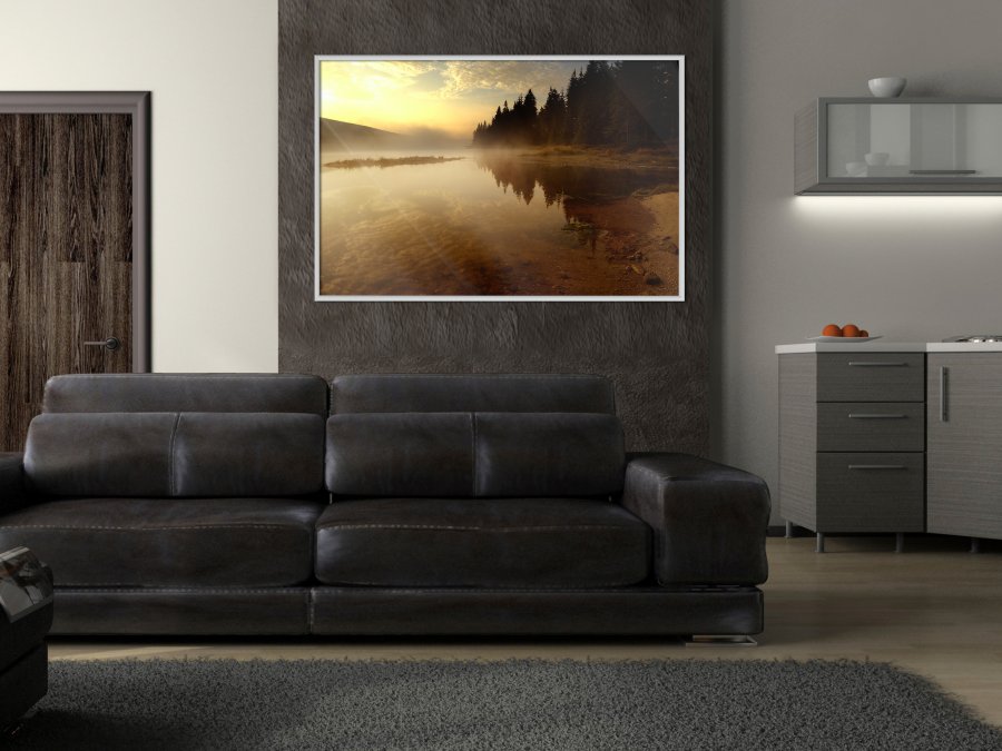 ARTGEIST Plakat med ramme - Fog Over the Water